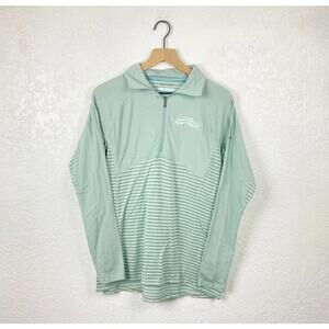 Sierra nevada stripe quarter zip pullover sweatshirt large